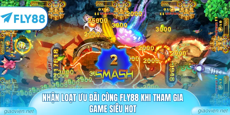 Bắn Cá Nổ Hũ Kịch Tính Với Cơ Chế Jackpot Khổng Lồ 3 Nhận loạt ưu đãi cùng Fly88 khi tham gia game siêu hot